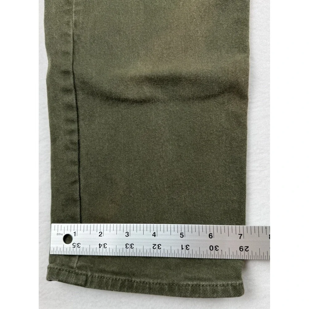 Banana Republic Traveler Pants Mens 36x32 (Fits 36x30) Olive Brushed Denim